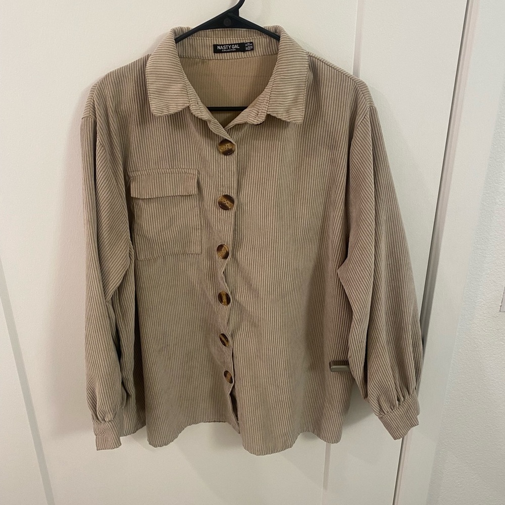 Nasty gal oversized corduroy shirt